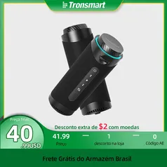 [R$ 209,07 MOEDAS + GPay/ APP/ No Brasil] Tronsmart T7 Caixa de som bluetooth com som surround de 360 graus, Bluetooth 5.3, Modos de led, 30W