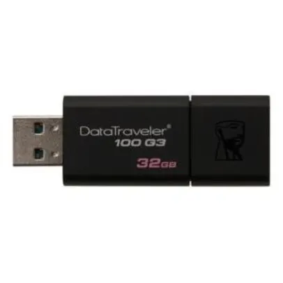 Pen Drive Kingston DataTraveler USB 3.0 32GB - DT100G3/32GB | R$ 31