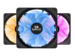 Kit Fan com 3 Unidades Redragon, RGB, 120mm, Com Controladora, GC-F006 | R$129