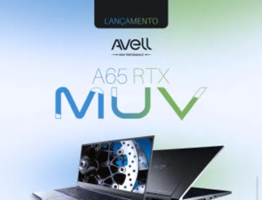 Notebook Avell A65 MUV i7-9750H 16 GB RAM RTX 2070 Max-Q 8 GB SSD 512 GB Tela Full HD IPS 144HZ