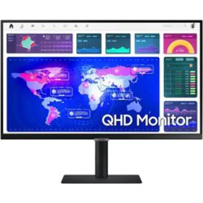 ( Ame SC R$ 1.585) MONITOR SAMSUNG ViewFinity 27 QHD IPS HDMI USB C HDR10 99% SRGB LS27A600UULXZD