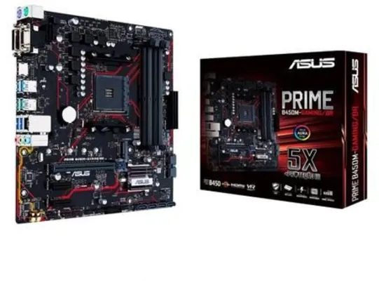 Placa Mãe Asus Prime B450M-Gaming/BR AMD - AM4 DDR4 Micro ATX | R$522