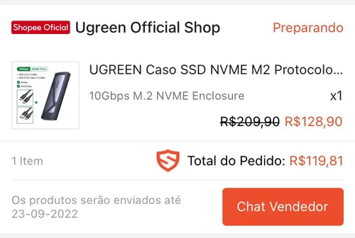 Imagem na descrição da promoção