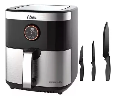 Kit Fritadeira Air Fryer Sem Óleo 2 Em 1 Ofrt660 - Oster