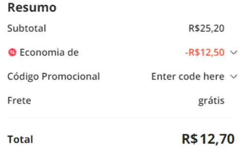 Imagem na descrição da promoção