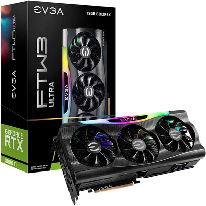 PLACA DE VIDEO EVGA GEFORCE RTX 3080 TI FTW3 ULTRA GAMING 12GB R$9299