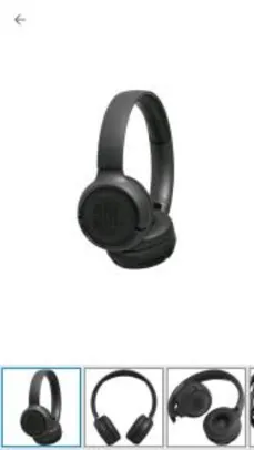 Headphone Bluetooth JBL T500BT com Microfone - Preto | R$179