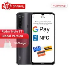 [APENAS 11/11] Xiaomi Redmi Note 8T 4 GB 64 GB R$ 734