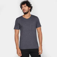 Camiseta Hering Slim Básica Masculina - Cinza