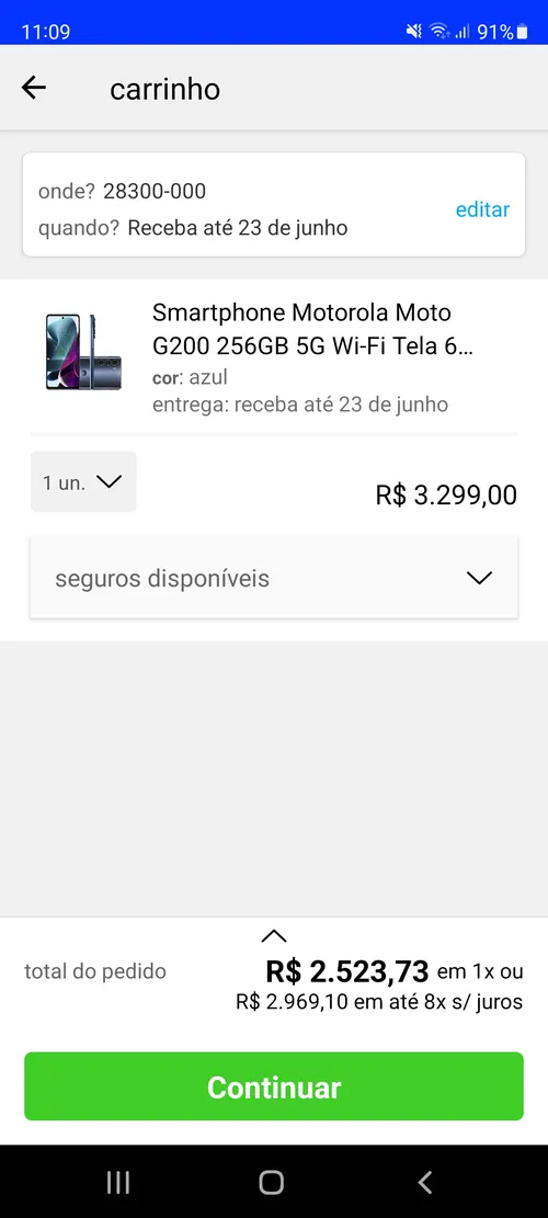 Imagem na descrição da promoção