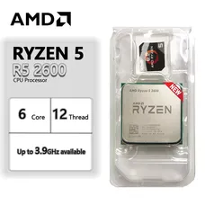 Processador AMD Ryzen 5 2600 3.4 GHz com 6 Núcleos e 12 Threads YD2600BBM6IAF 65W