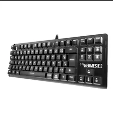 Teclado Mecânico Gamer Gamdias Hermes E2 Led White, Switch Blue, ABNT2, HERMES E2 BR-BLUE