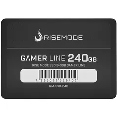 SSD Rise Mode Line, SATA, 240GB, 2.5, Leitura: 535MB/s, Gravação: 435MB/s, Preto - RM-SSD-240