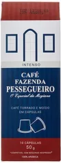 10 Cápsulas de Café Fazenda Pessegueiro Torrado e Moído Intenso