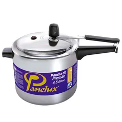 [BanQI - R$27,92] Panela de Pressão Panelux Alumínio Polido - 4,5 L