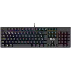 Teclado Mecânico Gamer Ninja Leap, Switch Blue, Rainbow, ABNT2, Black