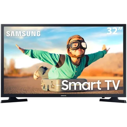 Smart TV LED 32&apos;&apos; HD Samsung T4300 HDR Wi-Fi Tizen Dolby Digital Plus 2 HDMI 1 USB Preta 2