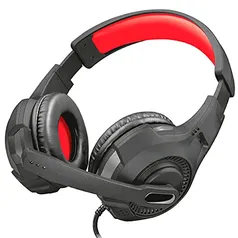 Headset Gamer PS4 / PS5 / XBOX series / SWITCH / PC / LAPTOP GXT 307 Ravu 40mm - Preto e Vermelho - Trust