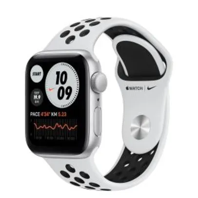 Apple Watch SE Nike ( GPS, 40mm, Caixa Prateada de Alumínio) | R$2.159