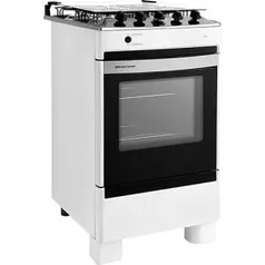 [CC Sub/ AME R$ 510] Fogão De Piso Brastemp 4 Bocas BFO4N Branco R$ 600