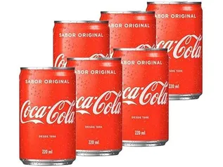 Pack de Coca-Cola lata 220ml 6 unidades