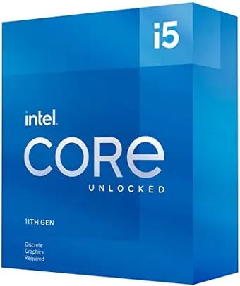 Processador Intel Core i5-11600KF 11ª Geração, Cache 12MB, 3.9 GHz (4.9GHz Turbo), LGA1200 - BX8070811600KF | R$1.620