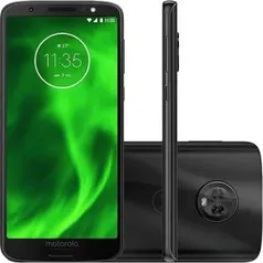 Moto G6 64GB Dual Chip Android Oreo - 8.0 Tela 5.7" Octa-Core 1.8 GHz 4G Câmera 12 + 5MP (Dual Traseira) - Preto | R$989