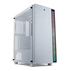 Gabinete Gamer TGT Skylancer Lateral De Vidro Branco, TGT-SKL-WT01