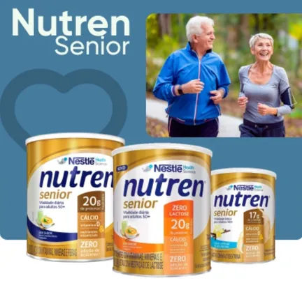 [40% Off Segunda Unidade] - Nestlé Nutren Senior 370g Sabores | R$ 50