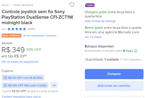 Imagem na descrição da promoção