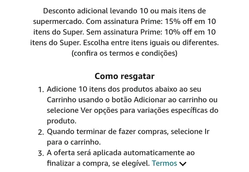 Imagem na descrição da promoção