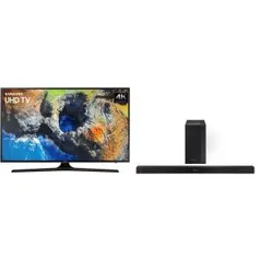 Kit Samsung com Smart TV LED 43" UHD 4K 43MU6100 com Conversor 3 HDMI 2 USB Wi-Fi Smart Tizen + Soundbar K360 2.1 Canais 130W com Subwoofer - R$2387