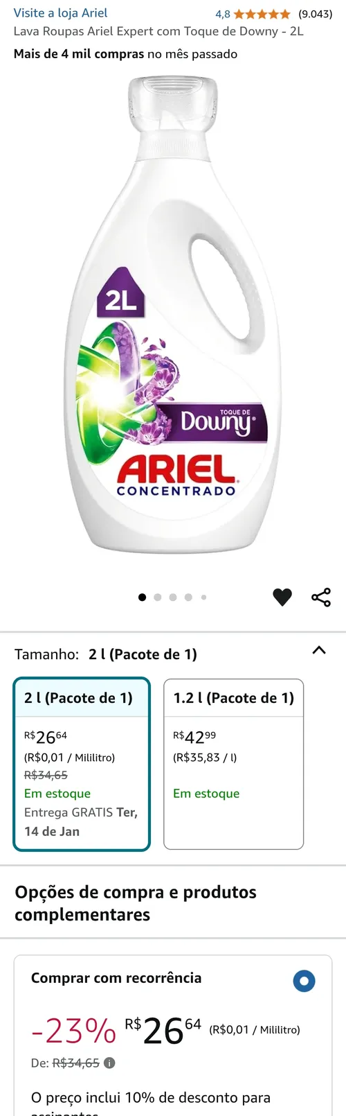 Imagem na descrição da promoção