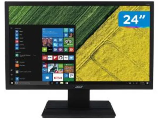 Monitor para PC Acer V246HL 24” LED Full HD - HDMI VGA TN | R$664