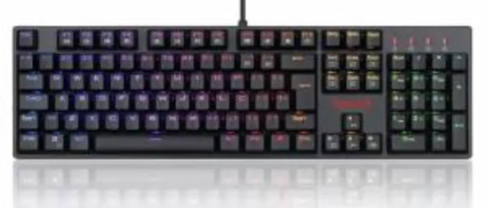 Teclado Mecânico Redragon Surara PRO RGB Switch Optico Marrom | R$308