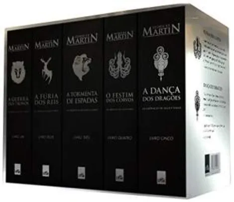 [Amazon] Box "As crônicas de gelo e fogo" (5 volumes) - R$80