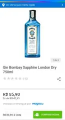 Gin Bombay Sapphire London Dry 750ml - R$86