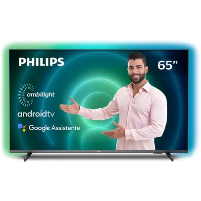 Smart TV Philips Android Ambilight 65" 4k 65pug7906/78