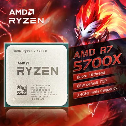 Processador  Amd Ryzen 7 5700x r7 5700x 3.4 ghz oito-núcleo