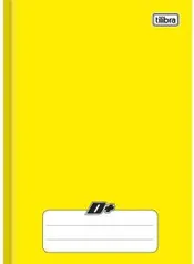 Caderno Brochura Capa Dura 1/4, Tilibra, D+, 116688, 48 Folhas, Amarelo