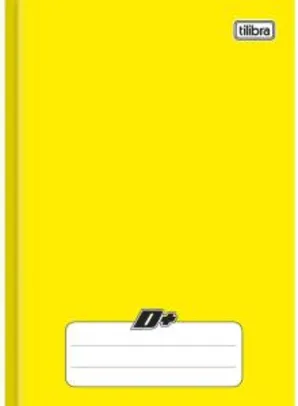 Caderno Brochura Capa Dura 1/4, Tilibra, D+, 116688, 48 Folhas, Amarelo