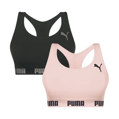 Kit 2 Tops Puma Nadador Sem Costura Feminino