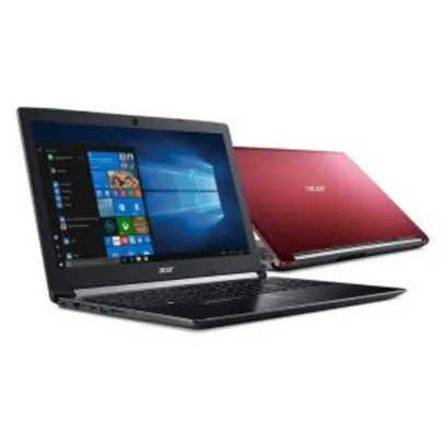 Notebook Acer Aspire 5 A12-9720P 8GB 1TB AMD Radeon RX 540 2GB GDDR5 15,6´ - A515-41G-1480 | R$2.350