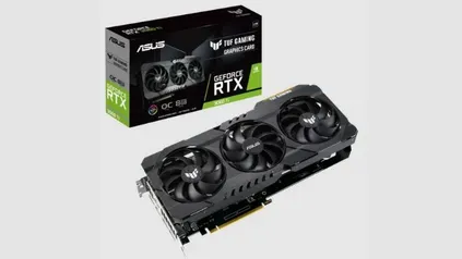 Placa de Video Asus GeForce RTX 3060 Ti TUF Gaming OC, LHR, 8GB, GDDR6X, 256-bit, TUF-RTX3060TI-O8GD