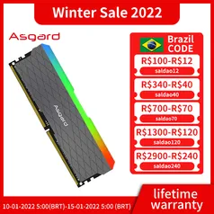 Memória Ram Asgard Loki w2 RGB 2x8gb 16gb 3200MHz