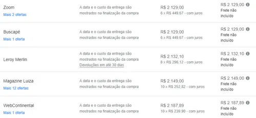 Imagem na descrição da promoção