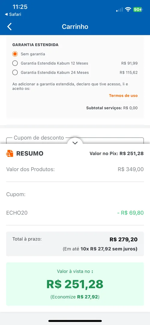 Imagen na descrição da promoção