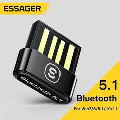  85% de desconto | Essager USB Bluetooth 5.1 Adaptador Receptor para pc