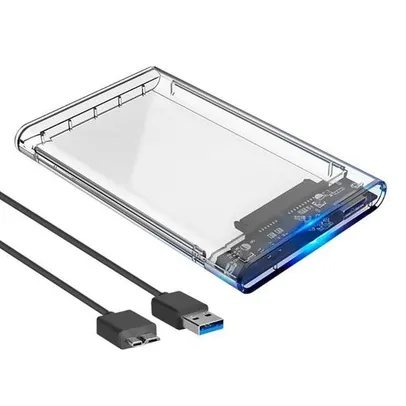 [APP] Case Transparente Para Hd Sata 2.5" Hhd Ou Ssd Usb | R$28