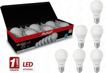 Kit 6 Lâmpadas Led 9w Bulbo Soquete E27 Bivolt Casa Comercio Avant